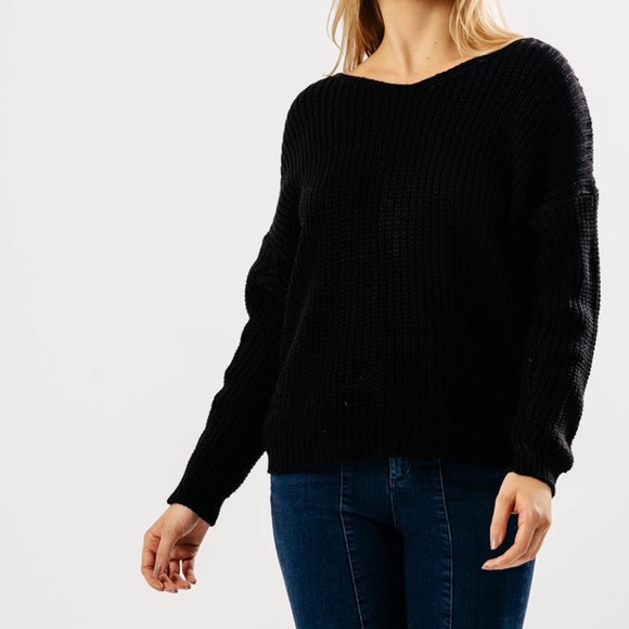 Twist Back Sweater - Picture 2 of 8